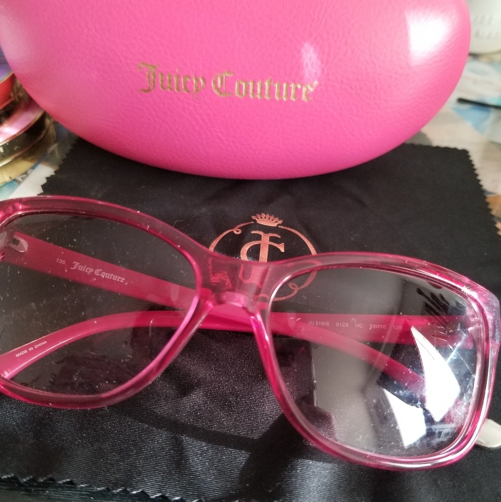 Juicy Couture Pink/Maroon Sunglasses